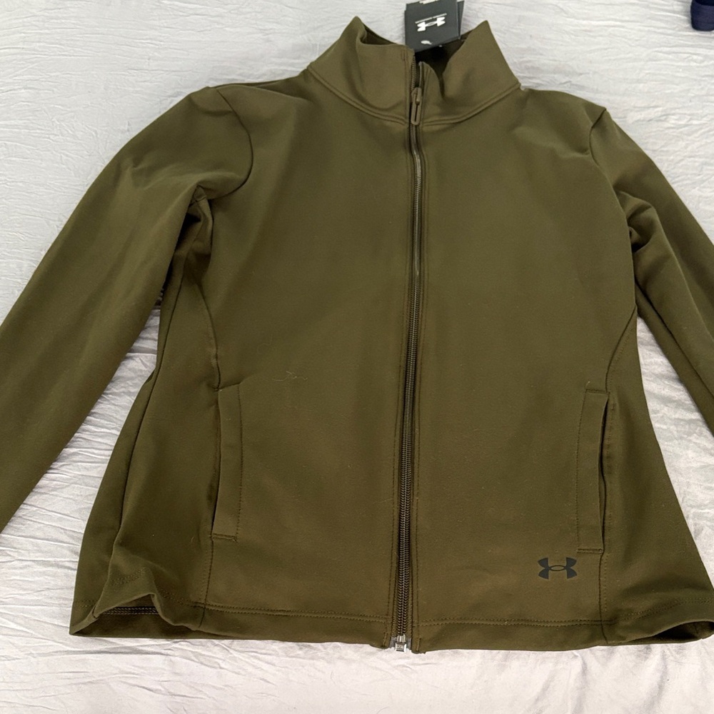 Under Armour Fitted Jacket in olive green